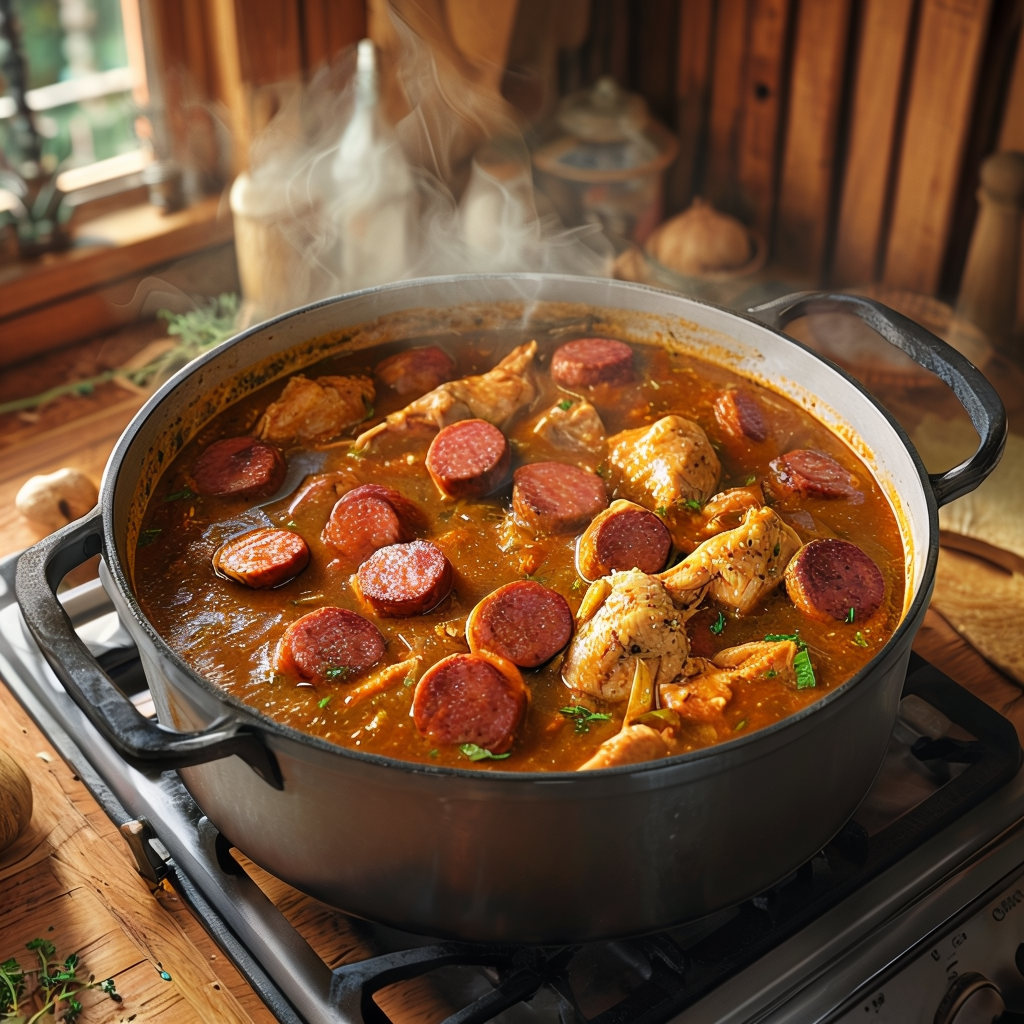 Quick Chicken and Sausage Gumbo in 30&nbsp;Minutes